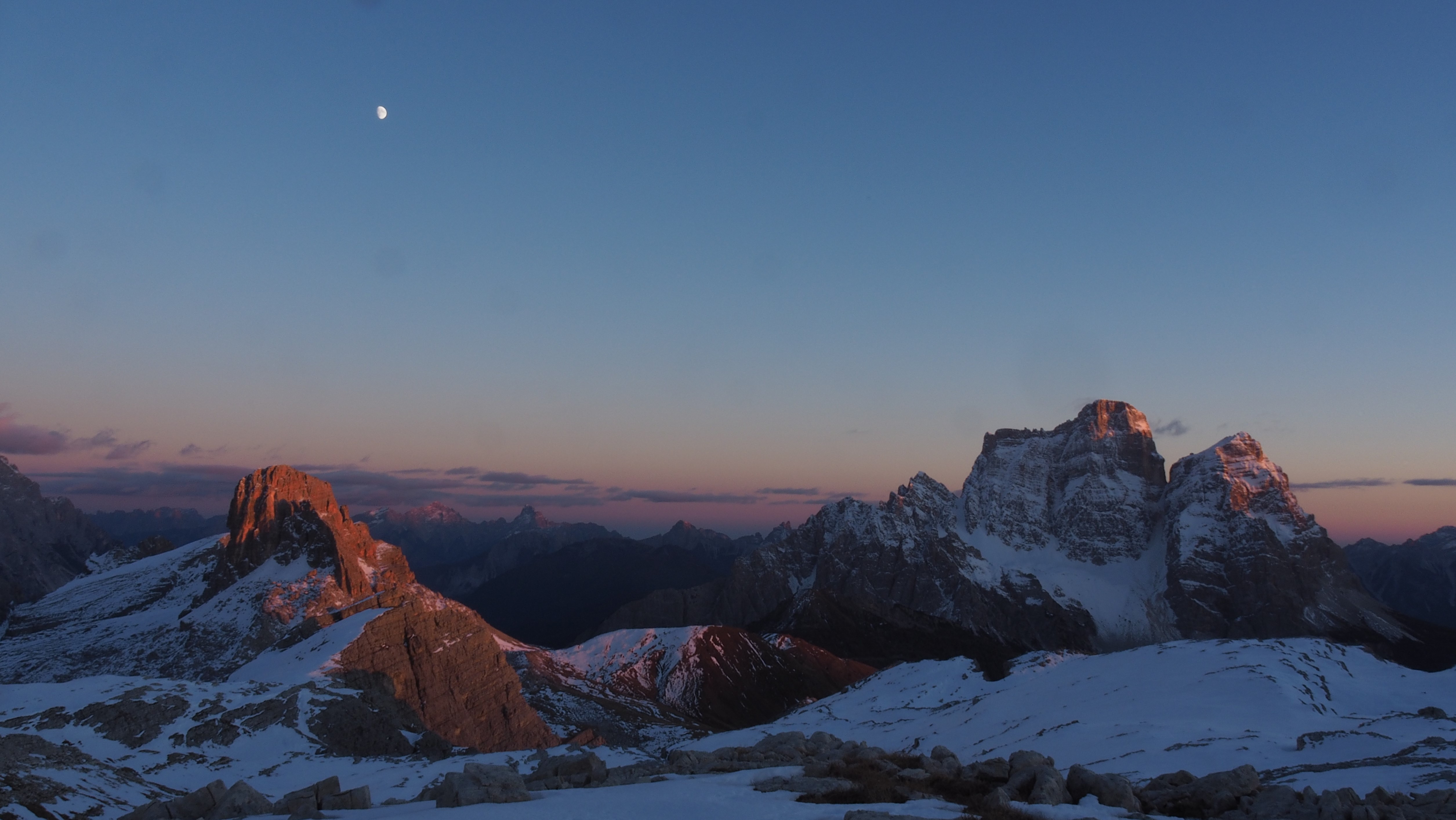 Vertical rock climbing shot