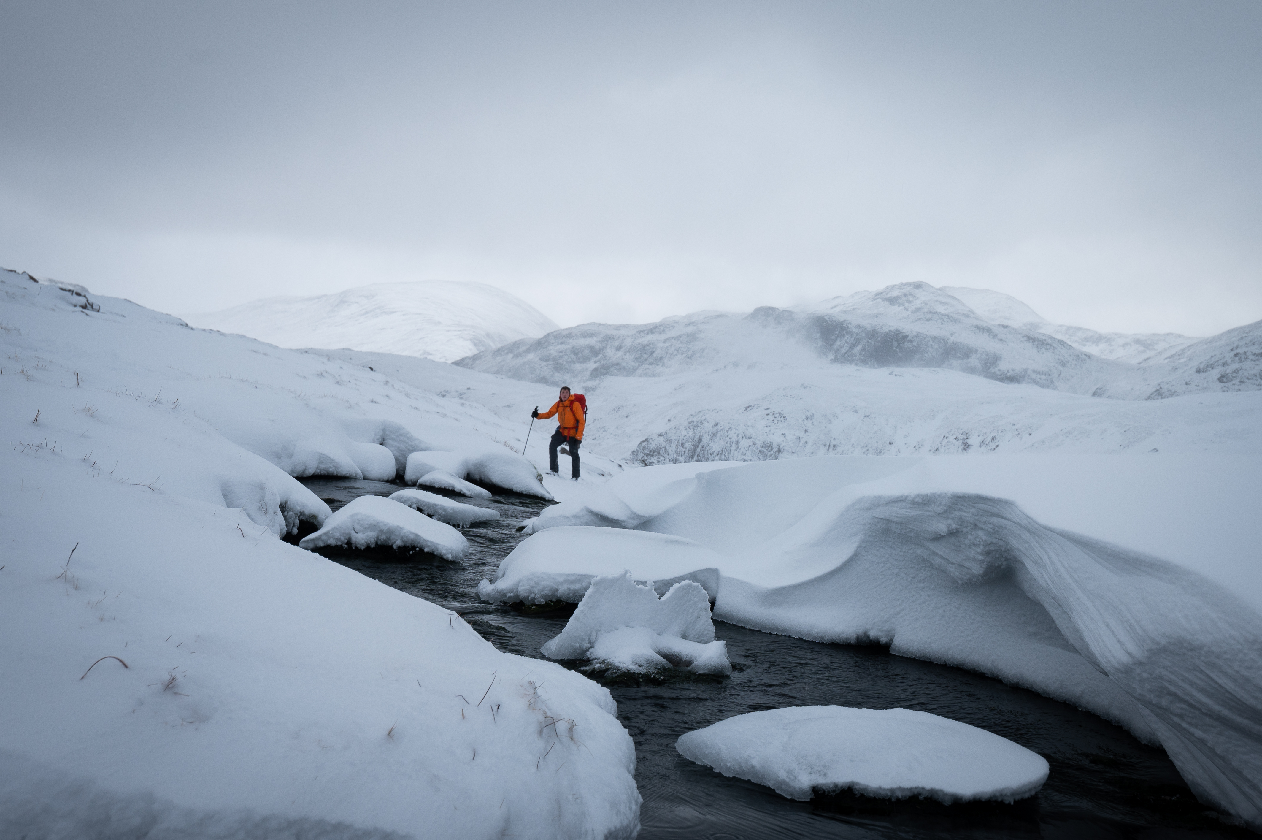 Atmospheric mountain landscape