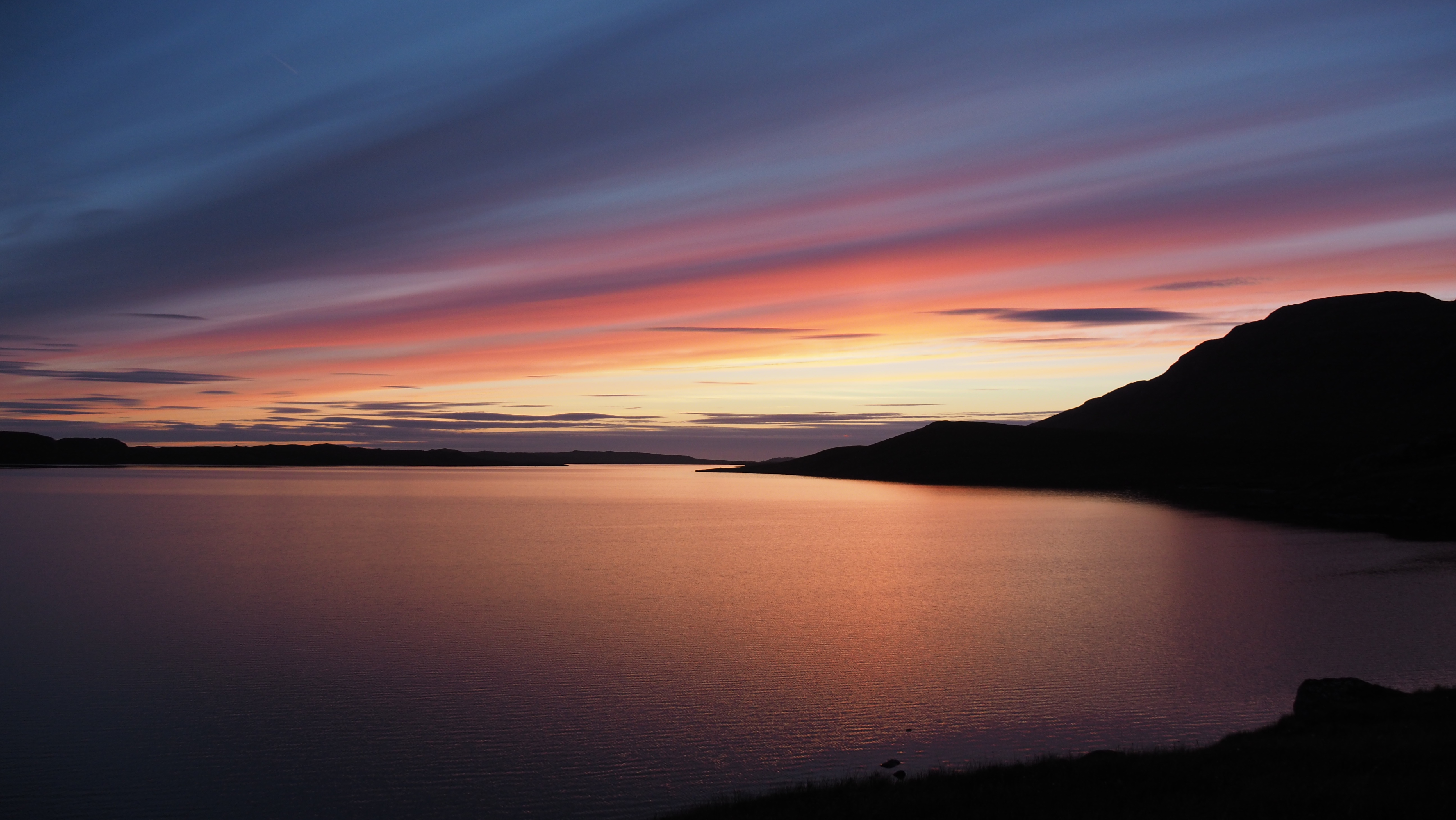 Dramatic sky over mountains